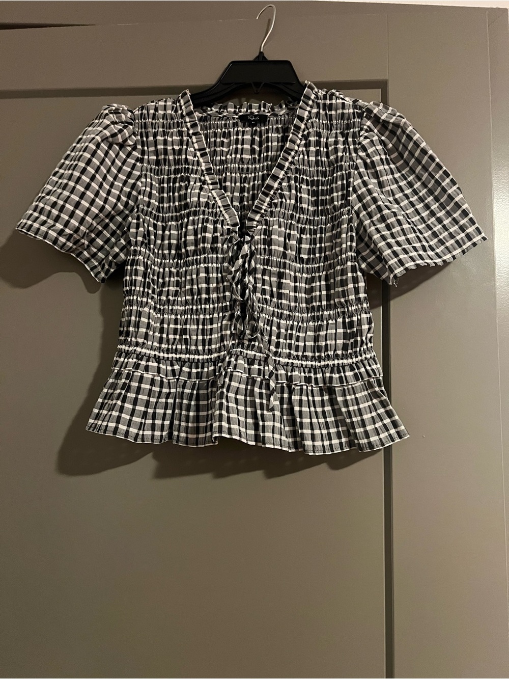 Rails Smocked Ruffle Hem Women's Top